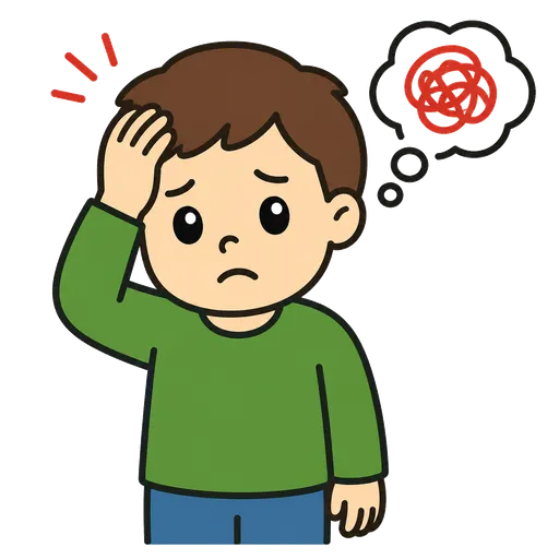 Pictograma CAA: Lo siento en mi cabeza