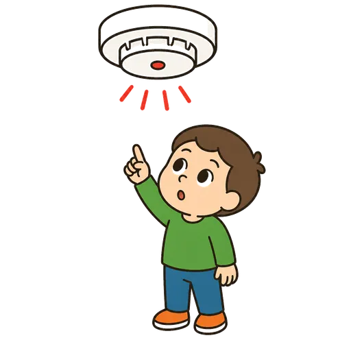 Pictogramme CAA : détecteur de fumée