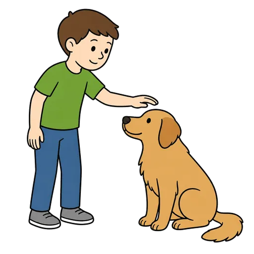 Pittogramma CAA: Posso accarezzare il cane?