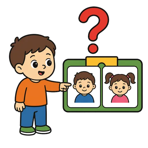 Piktogram AAC: czyja kolej?