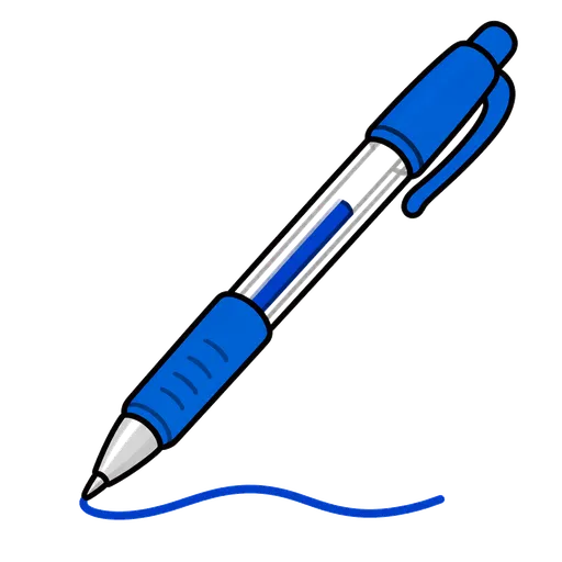 Piktogram AAC: długopis żelowy