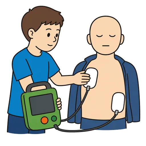 Piktogram AAC: defibrylator