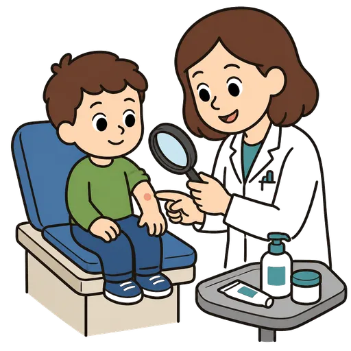 Piktogram AAC: dermatolog