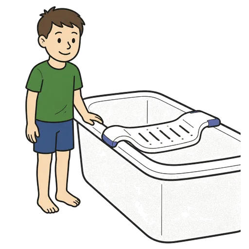 Piktogram AAC: deska do wanny