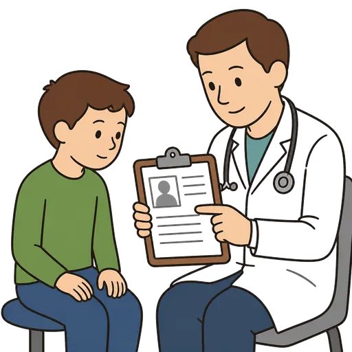 AAC-Piktogramm: Diagnose