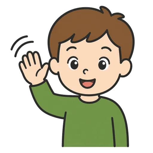 Piktogram AAC: do widzenia