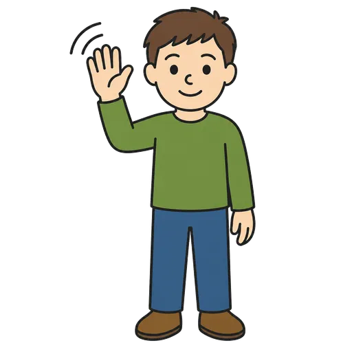 Piktogram AAC: do widzenia