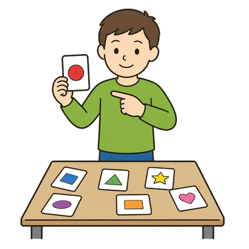 Piktogram AAC: dobierz kartę