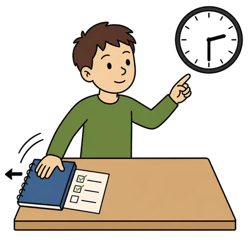 Pictogramme CAA : finish later