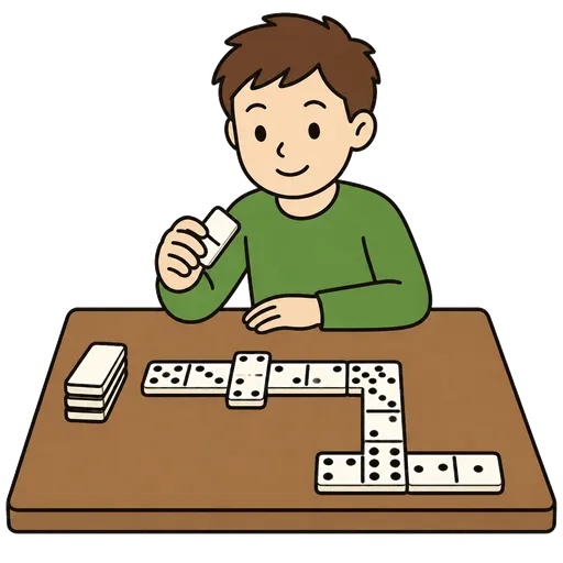 Piktogram AAK: dominoes