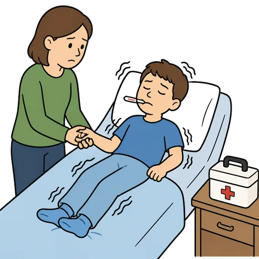 Piktogram AAC: drgawki gorączkowe