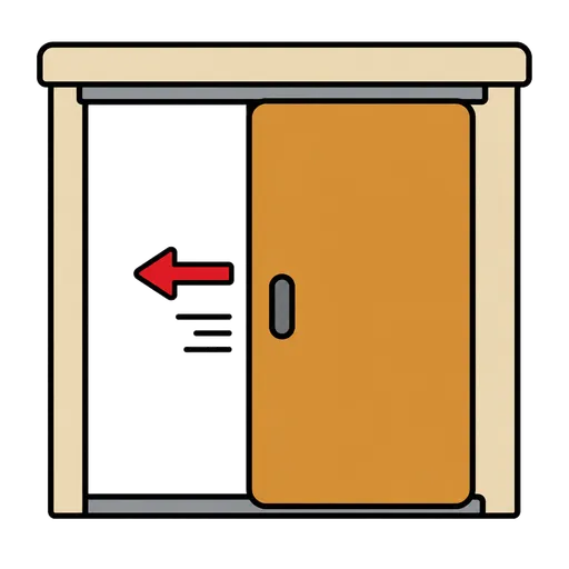 AAC pictogram: sliding door