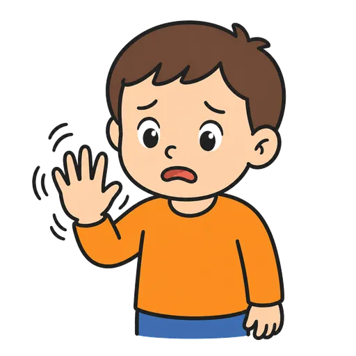 Pittogramma CAA: la mia mano trema