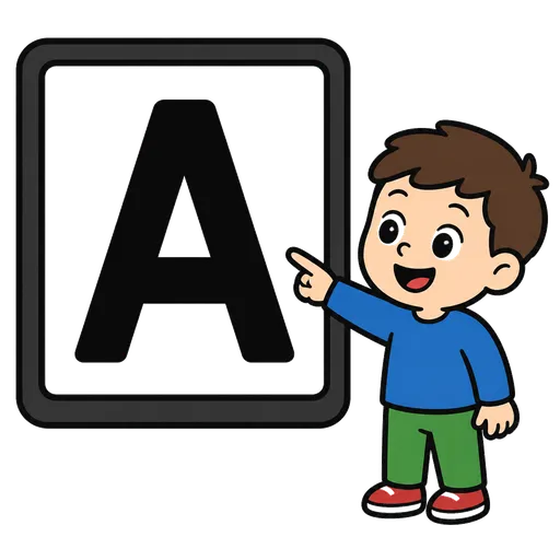 Piktogram AAK: veľké písmo