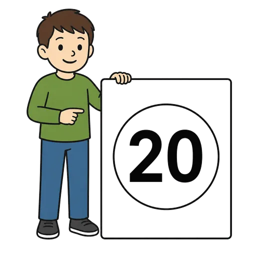 AAC pictogram: twenty
