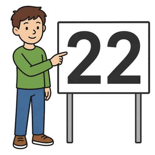 Pictograma CAA: twenty-two