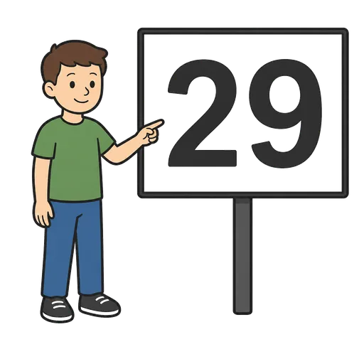 Pictograma CAA: twenty-nine