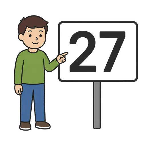 Piktogram AAK: twenty-seven