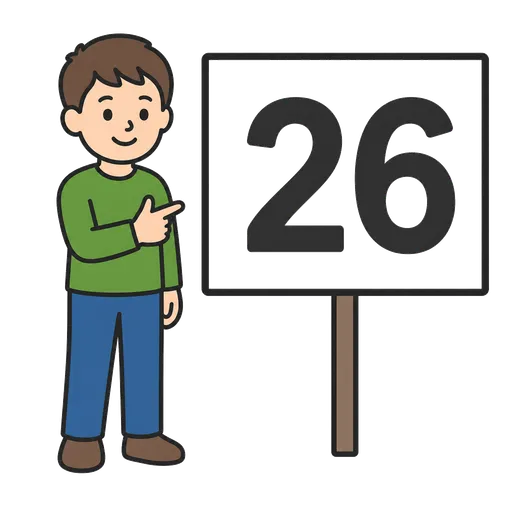 Pictograma CAA: twenty-six