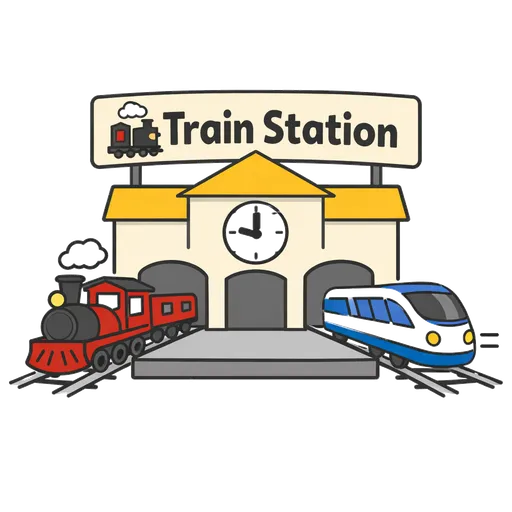 Pictograma CAA: estación de tren