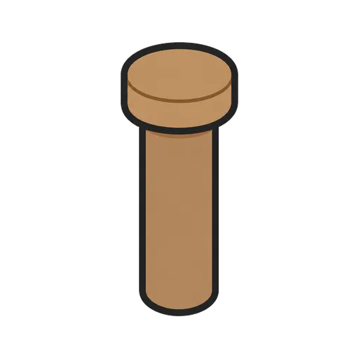 Piktogram AAK: dřevěný kolík