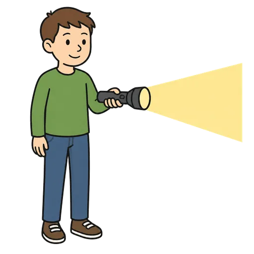 Pictogramme CAA : flashlight works