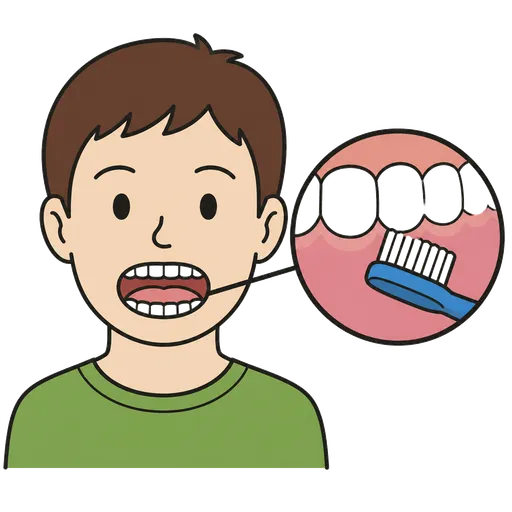Piktogram AAC: dziąsło