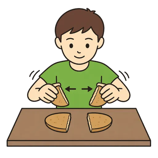 AAC pictogram: dividing