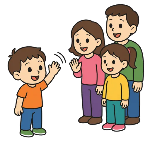 AAC pictogram: Good morning everyone