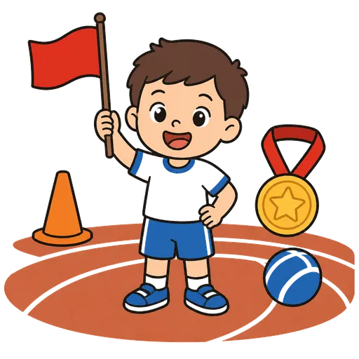 Piktogram AAC: dzień sportu
