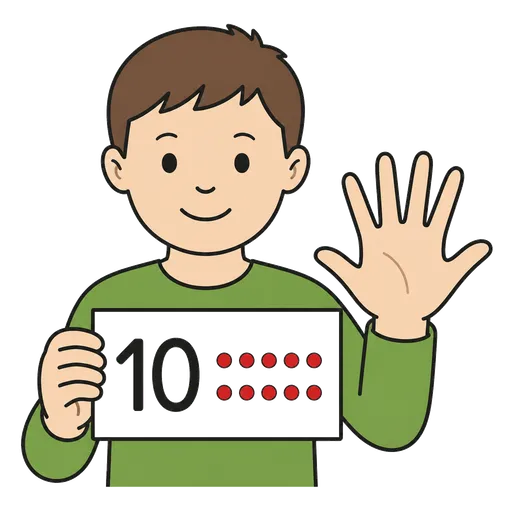 AAC pictogram: ten