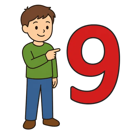 AAC pictogram: nine