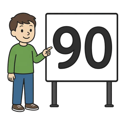 Pictogramme CAA : ninety