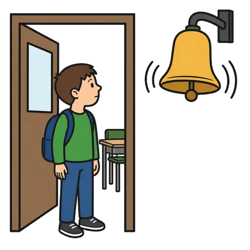 Piktogram AAK: zvonek do třídy
