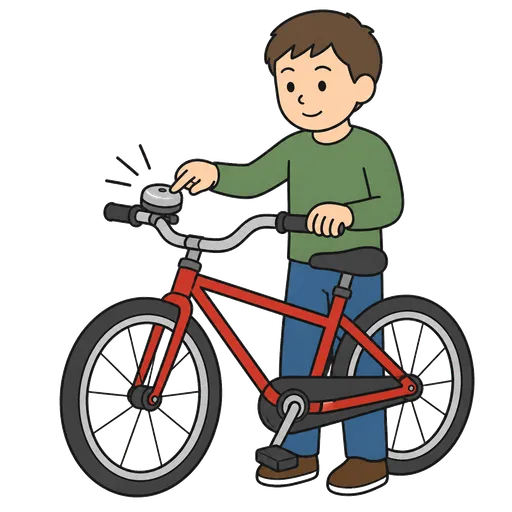 Piktogram AAC: dzwonek rowerowy