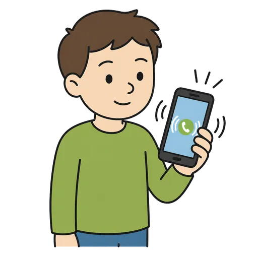 Piktogram AAC: dzwonek telefonu