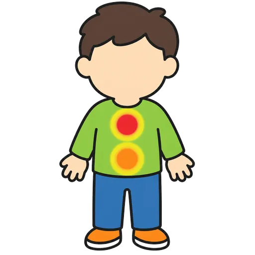 Piktogram AAC: emocje w ciele