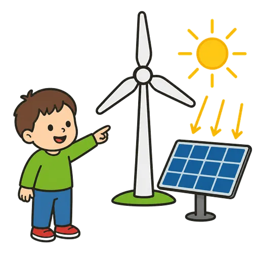 Piktogram AAC: energia odnawialna