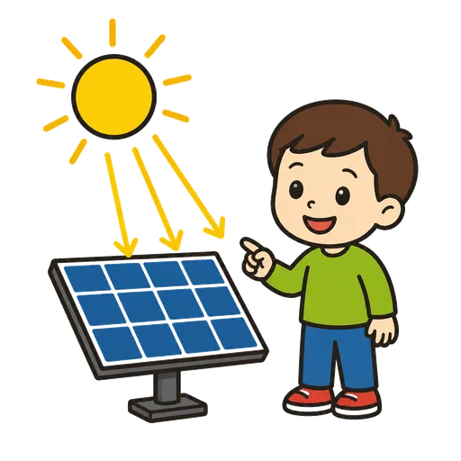 Piktogram AAC: energia słoneczna
