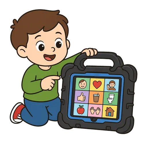 Piktogram AAC: etui na komunikator