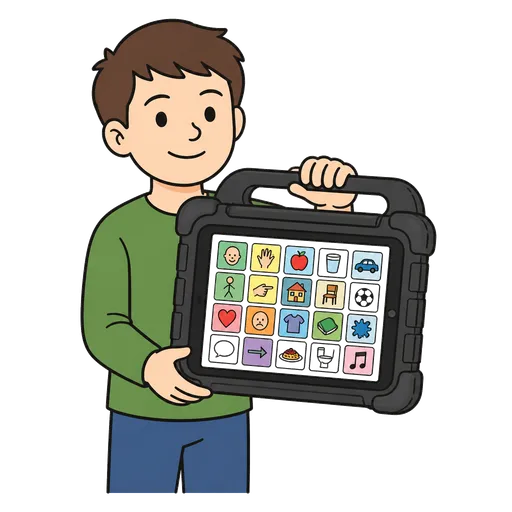 Piktogram AAC: etui na komunikator