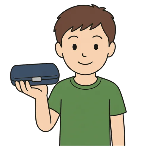 Piktogram AAC: etui na okulary