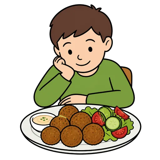 Piktogram AAC: falafel