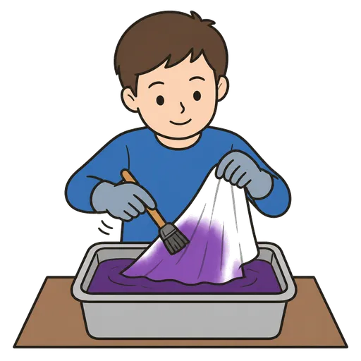 Pictograma CAA: tinte de tela