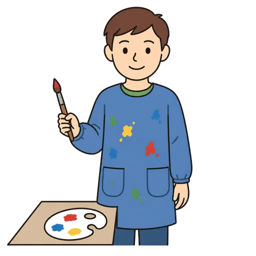 AAC pictogram: paint smock