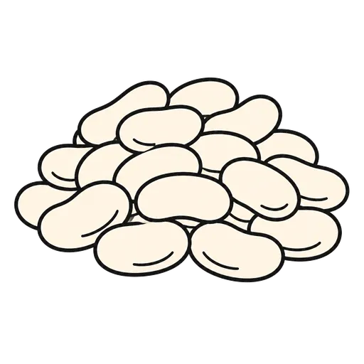 Piktogram AAK: bílá fazole