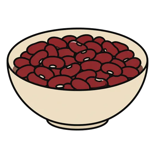Piktogram AAC: fasola czerwona