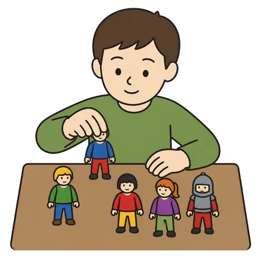 Piktogram AAC: figurki do zabawy