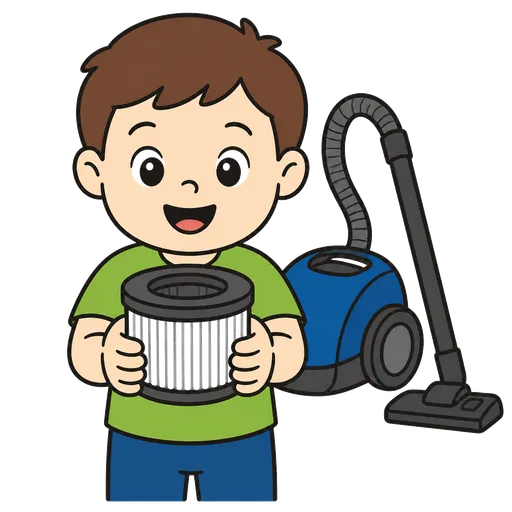 Piktogram AAC: filtr do odkurzacza