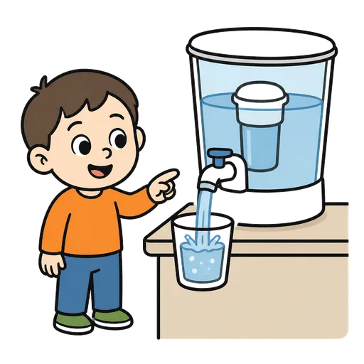 Piktogram AAC: filtr do wody